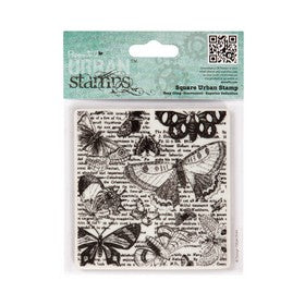 Papermania - Beautiful - Square Urban Stamp - Lepidopterology