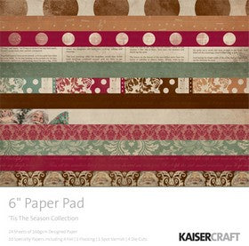 KaiserCraft - 'Tis The Season Collection - Paper Pad 6x6" - PP830