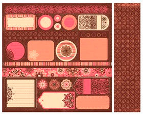 KaiserCraft - Paper 12x12" Pennyroyale Collection "Caroline"