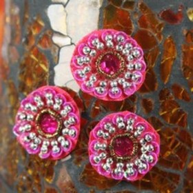 Prima - Flower Centres - Dynasty - Dark Pink
