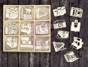 Prima - Wood Icons in a Box - Cameras