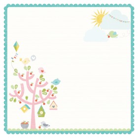 KaiserCraft - Paper 12x12" Fine & Sunny Collection - Specialty - Die Cut Paper - Sky