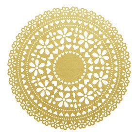KaiserCraft - A Touch of Gold Collection - Doily - Specialty 12x12" Paper - Foil - Die Cut
