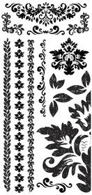 KaiserCraft - Gypsy Sisters Collection - Black & White Rubons