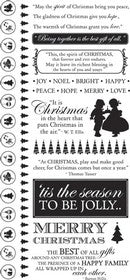 KaiserCraft - Be Merry Collection - Black Rubons