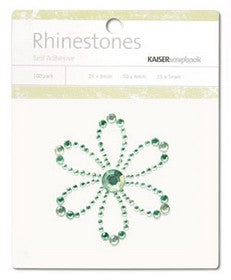 KaiserCraft - Rhinestone Picture - Mint - Blossom