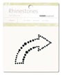 KaiserCraft - Rhinestone Picture - Black - Curved Arrow