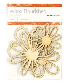 KaiserCraft - Wood Flourishes Blossoms