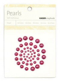 KaiserCraft - Pearls - Plum 50pk