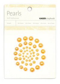 KaiserCraft - Pearls - Yellow 50pk