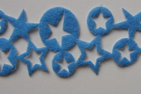 KaiserCraft - Fozz Felt - Denim Stars