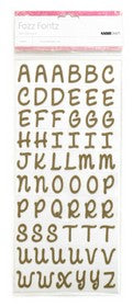 KaiserCraft - Fozz Fontz - Alphabet - Chocolate