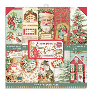 Stamperia - Classic Christmas Collection - 6x6" Paper Pad