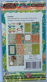 Ruby Rock It - The Summerhouse Collection - ATC Die Cut Cards