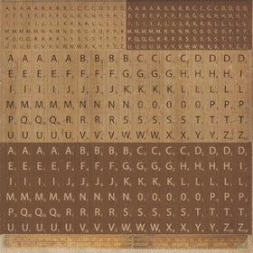 KaiserCraft - Timeless Collection - 12x12" Sticker Sheet - Scrabble