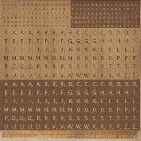 KaiserCraft - Timeless Collection - Scrabble - 12x12" Sticker Sheet - SS142