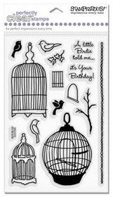 Stampendous - Clear Stamps - Birthday Cages