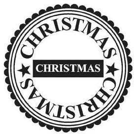 Stampers Anonymous - Teresa Collins - Single Cling Mounted Rubber Stamp - Christmas Circle