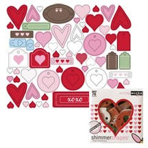 Scrapworks - Heart Assortment Shimmer Shapes