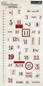 Teresa Collins - Christmas Cottage Collection - Chipboard Elements
