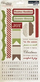 Teresa Collins - Christmas Cottage Collection - Stickers Sheet 1