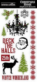 Teresa Collins - Christmas Home Collection - Chipboard Elements