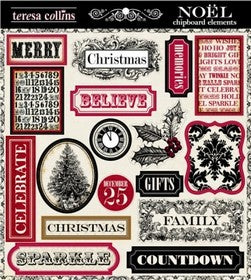 Teresa Collins - Noel Collection - Chipboard Elements