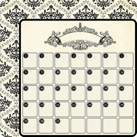 Teresa Collins - Notations Collection - Calendar - 12x12" Paper