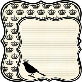 Teresa Collins - Notations Collection - Bird - 12x12" Paper - Die Cut