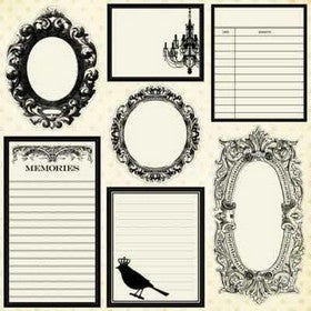 Teresa Collins - Notations Collection - Tags - 12x12" Paper - Die Cut