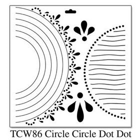 The Crafters Workshop - 12x12" Template - Circle Circle Dot Dot