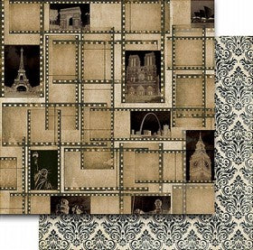 Teresa Collins - World Traveler Collection - Filmstrip - 12x12" Paper
