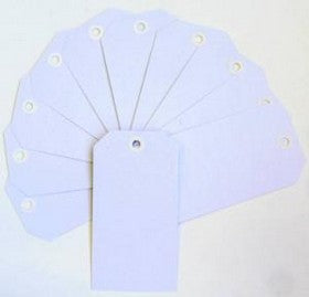 Bella - White Reinforced Tags