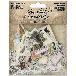 Idea-ology - Tim Holtz - Ephemera Pack - Snippets - Field Notes