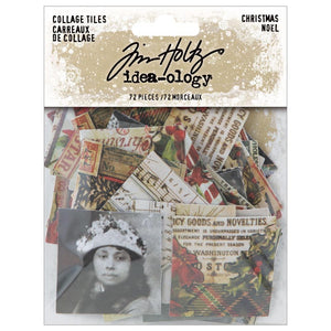 Idea-ology - Tim Holtz - Collage Tiles - Christmas