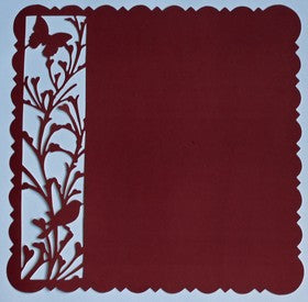 Ruby Rock It - Upstairs Downstairs Collection - Red - 12x12" Die Cut Paper