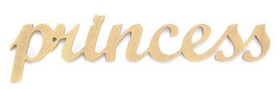 KaiserCraft - Script Words 12mm MDF "princess"