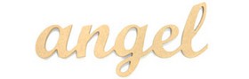 KaiserCraft - Script Words 12mm MDF "angel"