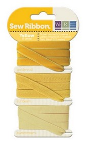We R Memory Keepers - Sew Ribbon - Ribbon Set - Yellow