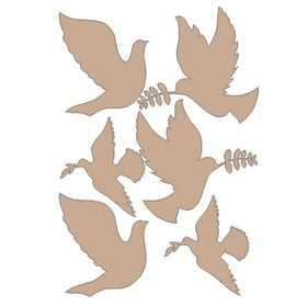 Twiddleybitz - Christmas Doves set