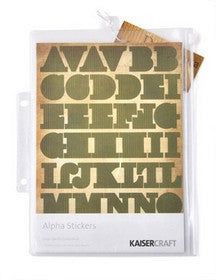 KaiserCraft - Dear Santa Collection - Alpha Stickers - AS202