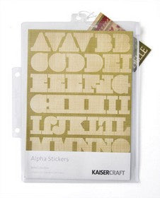KaiserCraft - Belle Collection - Alpha Stickers