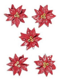 Creative Imaginations - Pointsettias - Distressed Metallics