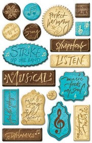 Creative Imaginations - Perfect Harmony - Epoxy Shapes