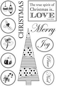KaiserCraft - Be Merry Collection - Clear Acrylic Stamps