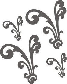 A2Z - Flourish 35 - Chipboard - set of 4