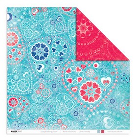 KaiserCraft - Paper 12x12" Lovestruck Collection - Lace Hearts