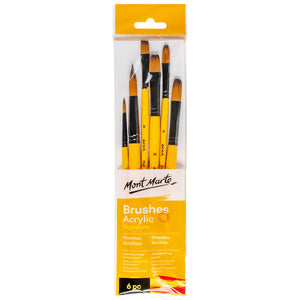 Mont Marte - Signature Series Brush Set - Acrylic - 6 piece