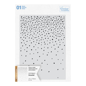 Couture Creations - Background Stamp - Snowfall