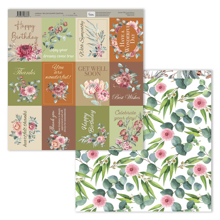 Couture Creations - Australia The Lucky Country Collection - 12x12" Paper - 06